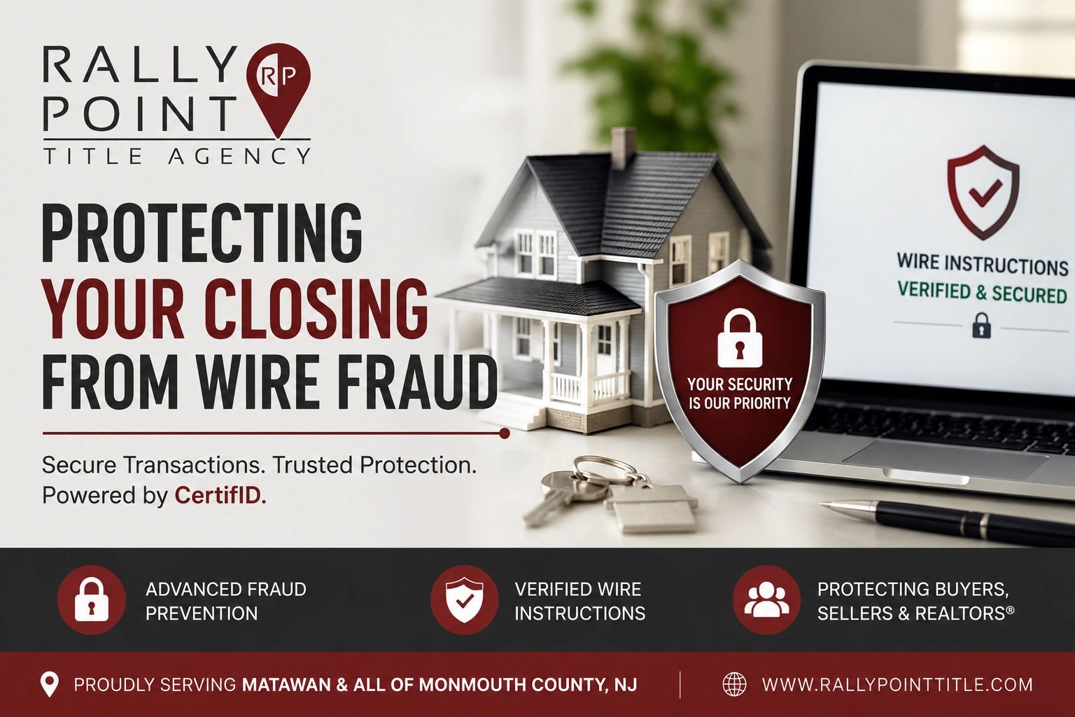 How We Prevent Wire Fraud in Monmouth County, NJ Closings